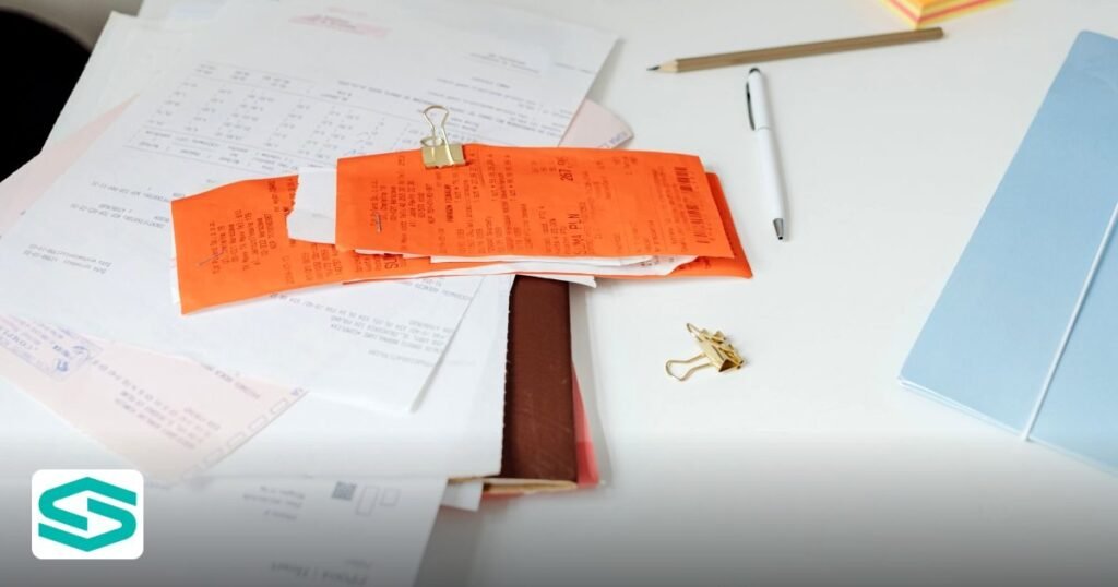 Documents Required to Start Company UAE: A Simple Checklist - close-up of a tidy desk with receipts, documents, and office